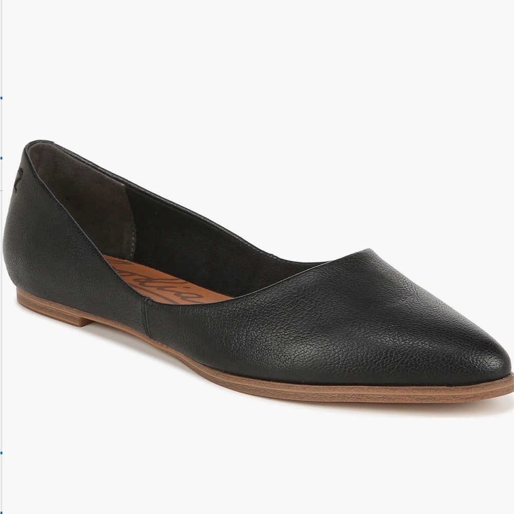 Zodiac Hill Pointed Toe Flat Black Vegan Leather 8M
